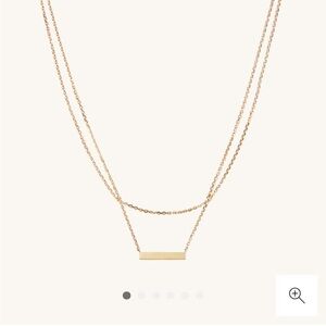 Mejuri Layered Bar Necklace